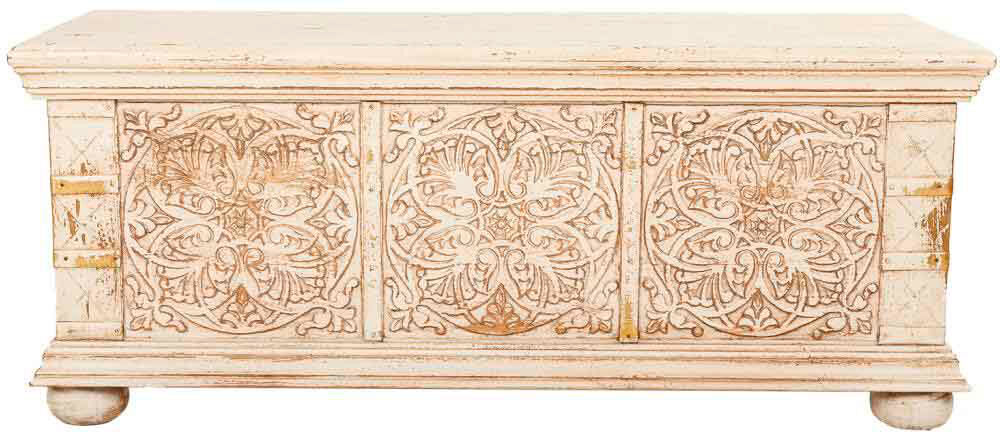 World Menagerie Hanner Vintage Trunk 43cm H X 103cm W X 40cm D