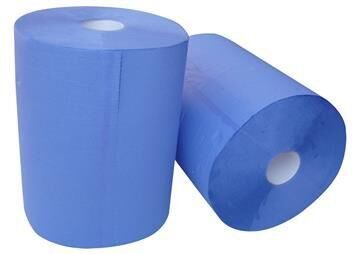 SOTT Rolo de papel de limpeza azul (2 rolos)
