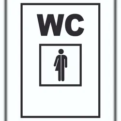 HB-Druck WC Mann und Frau Transgender Schild A3 (297x420mm)