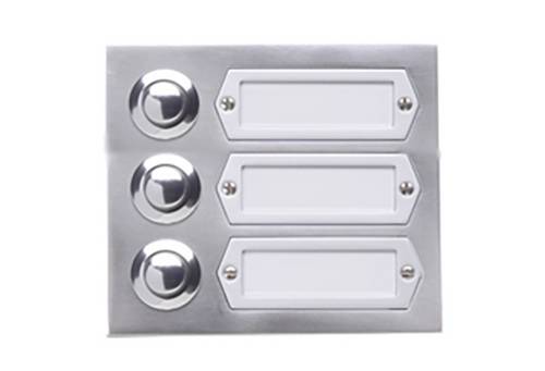 Grothe 55533 Klingeltaster mit Namensschild Aluminium (eloxiert)