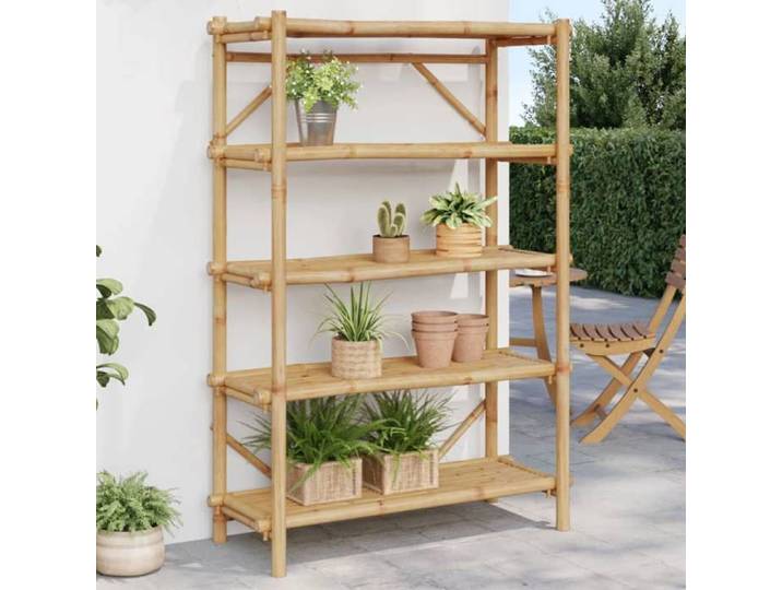 SALE 2025 Étagère à 5 niveaux 100x40x150 cm bambou 15 2 Kg 4710