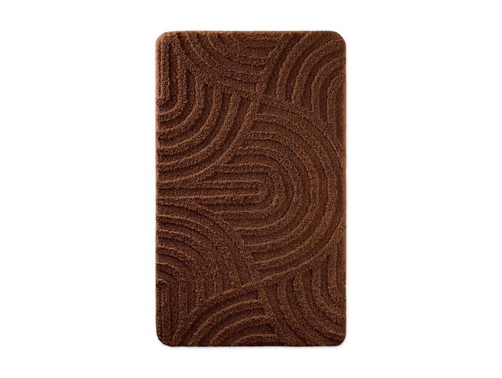 Tapis de bain à relief marron 70x120