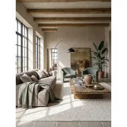 Teppich Pflegeleicht Creme 120x170 cm - KASOS   Kadima Design
