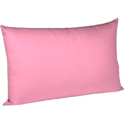 Kissenbezug FLEURESSE "Colours Mako Satin, 100% Baumwolle, mit Reißverschluss", pink, B:40cm L:60cm, Mako-Satin, Mako-Satin, Kissenbezüge, Kissenbezug, Mako Satin, glänzend, glatt, Premium Qualität