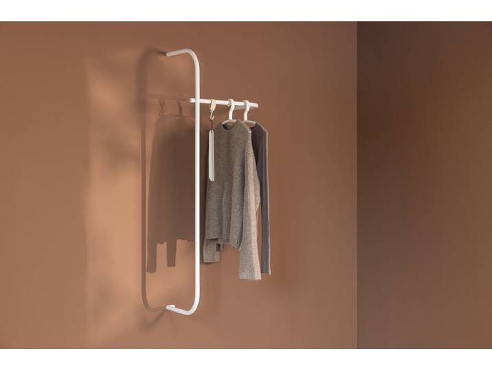 Garderobe Tamina – Minimalistisches Design mit flexibler Montage - Weiß - Luxusbetten24
