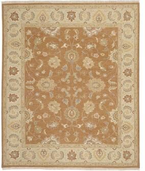 KALATY Rust/Beige Soumak Flatweave Area Rug