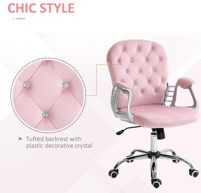 GREATPLANINC Ergonomic Chair with Curved Backrest Office Chair Swivel Chair