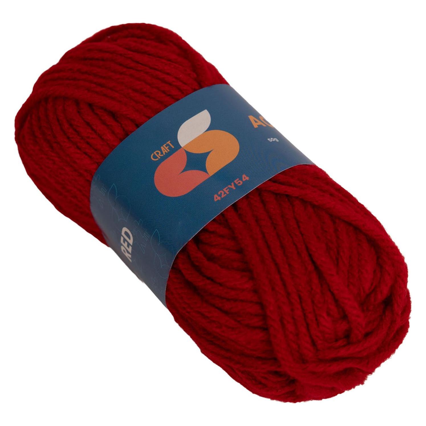 Colorations Farben - Acrylgarn 4 mm - 50 g - Rot (68619278)