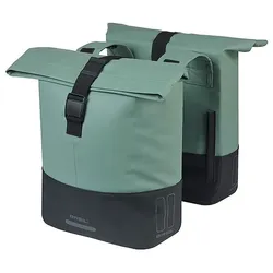 Basil Doppelpacktasche Cove  silbergrün/schwarz