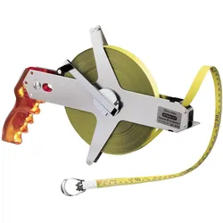 Stanley, Längenmesswerkzeug, Rahmenbandmass Master II Stahl (50 m Länge, unempfindlich, 1 mm Markierung, mit Fixhaken) 1-3 (50 m)
