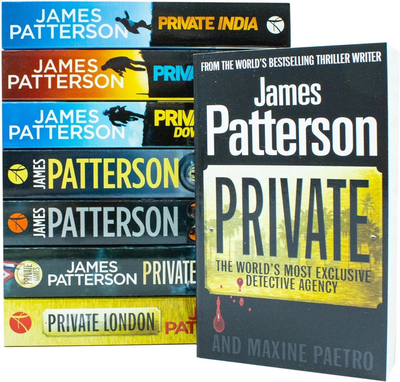 Arrow James Patterson Private Series 1-8 Books Collection Set (Private, Private London, Private Games, Private: No. 1 Suspect, Private Berlin and MORE)