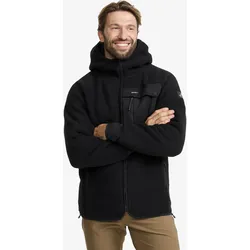 Sherpa Hoodie Herren Caviar, Größe:4XL - Herren > Oberteile > Fleece & Midlayers - Schwarz