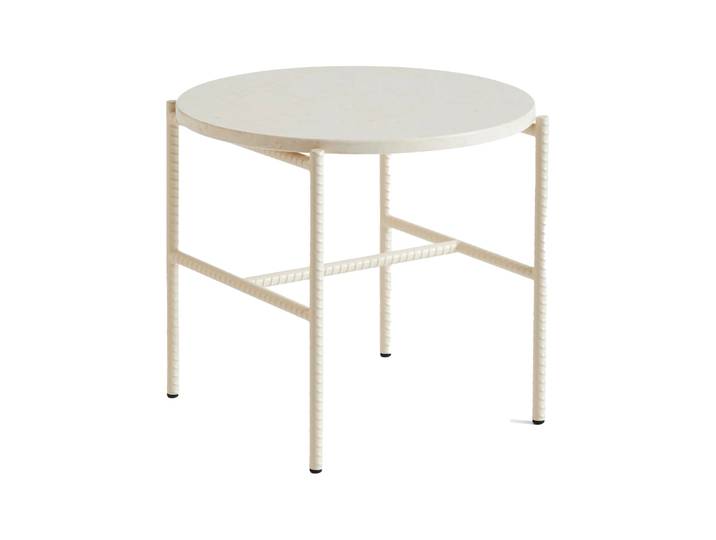 HAY Rebar Beistelltisch Ø45 cm Beige marble-alabaster