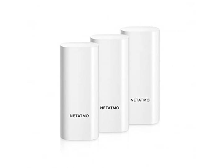 Netatmo Slimme Deur- en Raamsensoren, draadloos, uit één stuk, pakket van 3, trillingsdetectie, DTG-EC