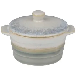 alpina Mini-Cocotte mit Deckel 2er-Set, Pfanne + Kochtopf, Mehrfarbig