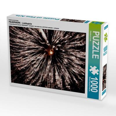 CALVENDO Puzzle Ein Motiv aus dem Kalender FEUERWERK - Lichtspiele 1000 Teile Puzzle hoch | 1000 Teile Lege-Größe 64 × 48 cm Foto-Puzzle für