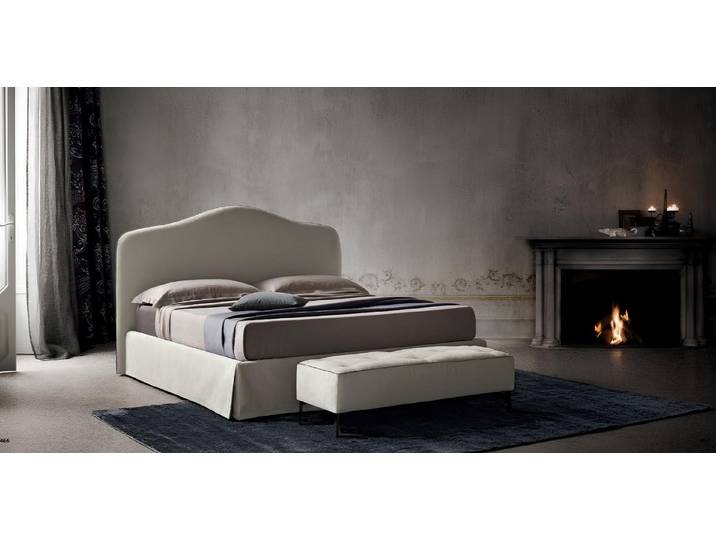 JVmoebel Polsterbett Polsterbett im italienischen Design mit Stauraum in Weiß, Made in Europa