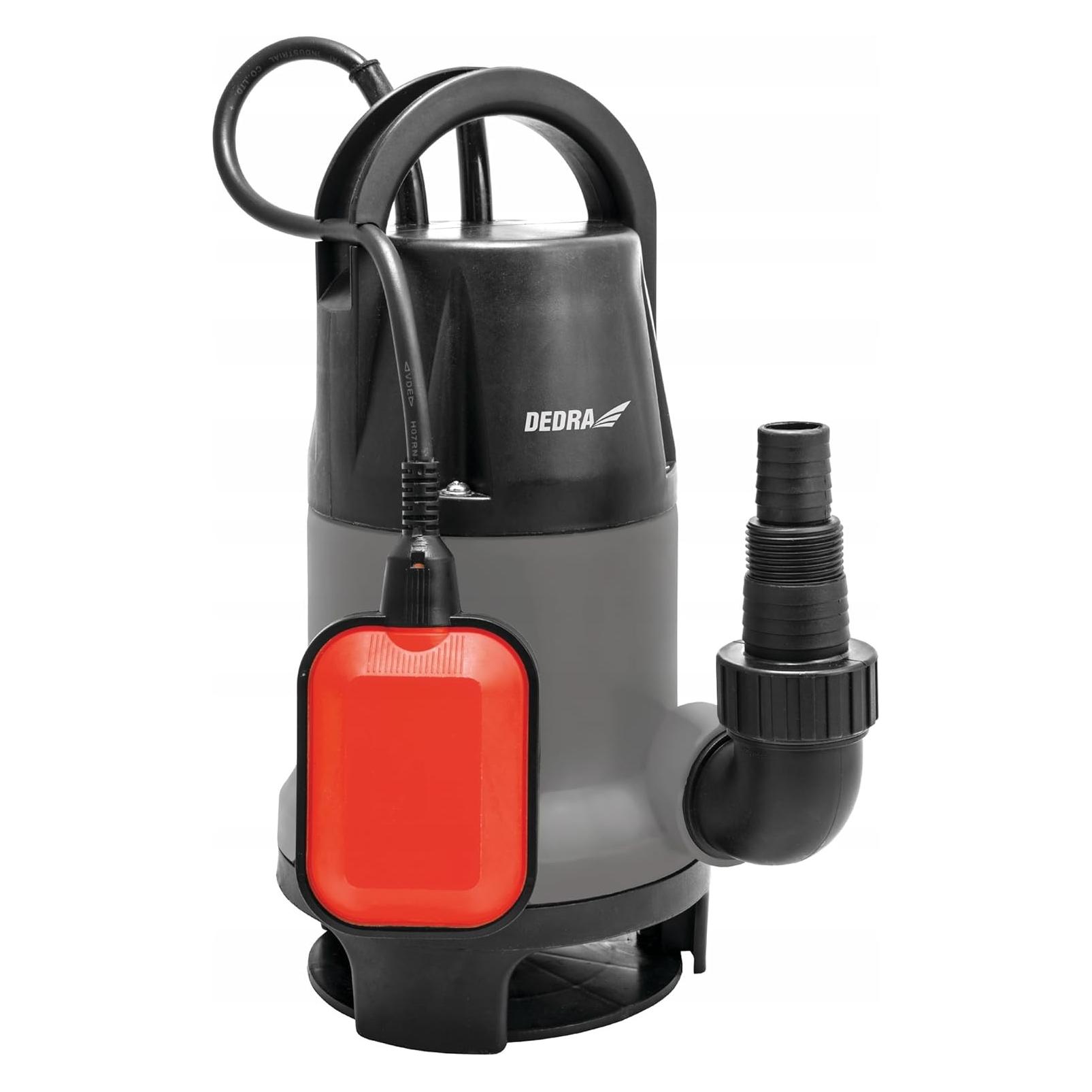 Dedra Tauchpumpe, Kunststoff 900W für sauberes und schmutziges Wasser (Klarwasserpumpe, Schmutzwasserpumpe) (DED8843)