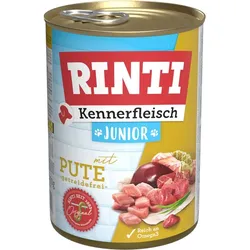 Rinti Kennerfleisch Junior mit Pute 400g Hundenassfutter