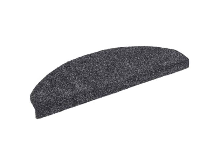 vidaXL Trapmatten Zelfklevend 15 stuks 65x21x4 cm Donkergrijs Halfrond