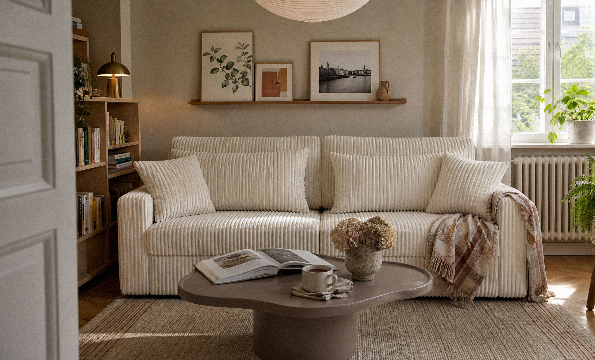 SoffaDirekt Soho Bäddsoffa Teddy Cream