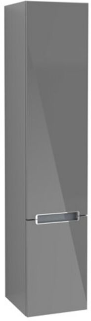 V&B; Hochschrank Subway 2.0 35x165x37cm, g., chromé, gris brillant ; Villeroy & Boch (A70910FP)