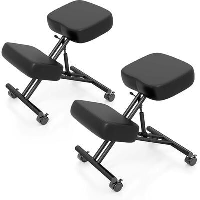 1/2PSC Kneeling Office Chair with 4 Locking Casters Height Adjustable