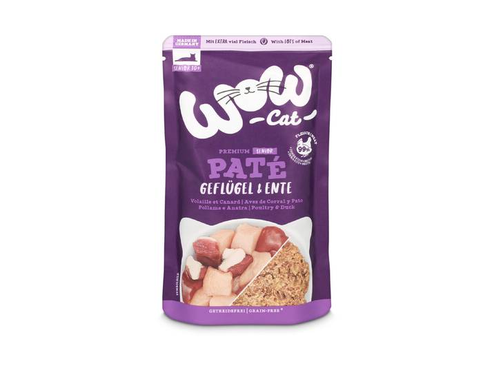 WOW Cat Senior Geflügel+Ente