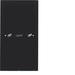 Berker 75141155 Touch-Sensor 1fach Komfort R.3 Glas konfiguriert, schwarz