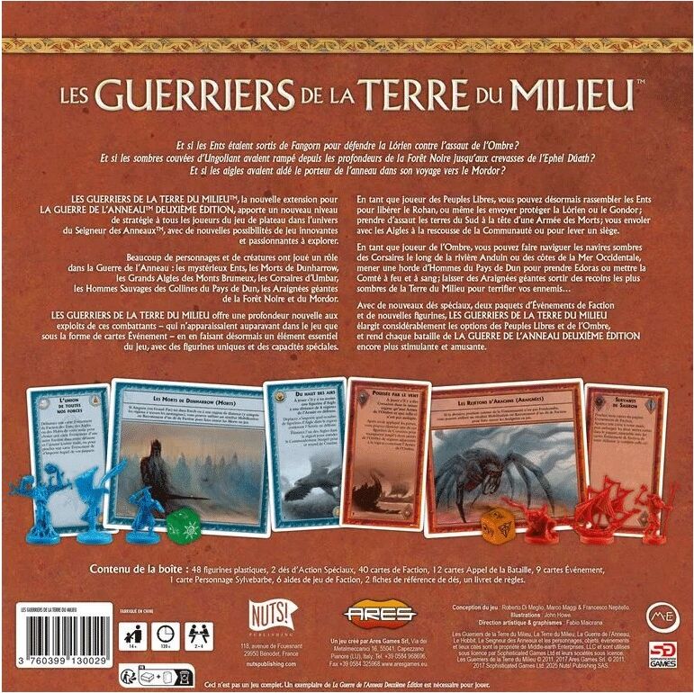 Nuts Publishing Extension Les Guerriers de la Terre du Milieu - La Guerre de l'Anneau