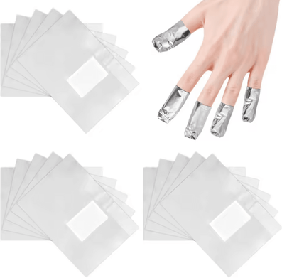 Inspire Curations Professional Nail Foil Wraps Gel Polish & Acrylic Nail Remover Wraps 500 1000 Pieces 500pcs