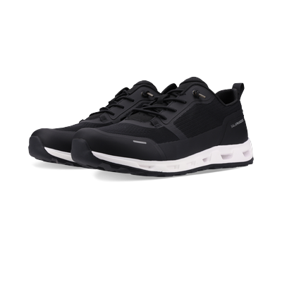 Sneaker SALAMANDER "Bonn", Herren, Gr. 42, Textil, schwarz-weiß (schwarz), Schuhe Sneaker, Schlupfschuh, Halbschuh, Outdoorsneaker mit Gummizug