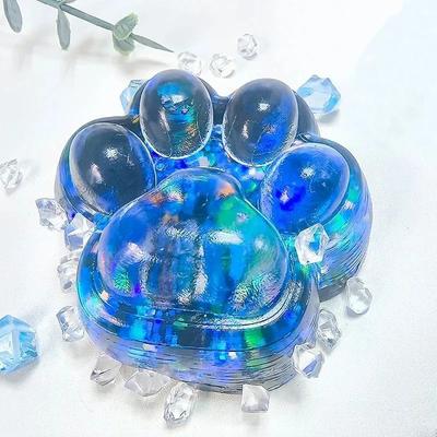 JoyToys Cute Cat Paw Squishy Taba Stress Relief Sensory Fidget Toy For Kids & Adults blue