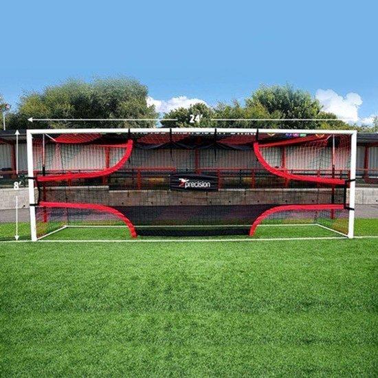 Fußballtor für das Training - Einheitsgröße - 7,32 x 2,44 Meter - Kunststoff - Weiß - Fußballnetz