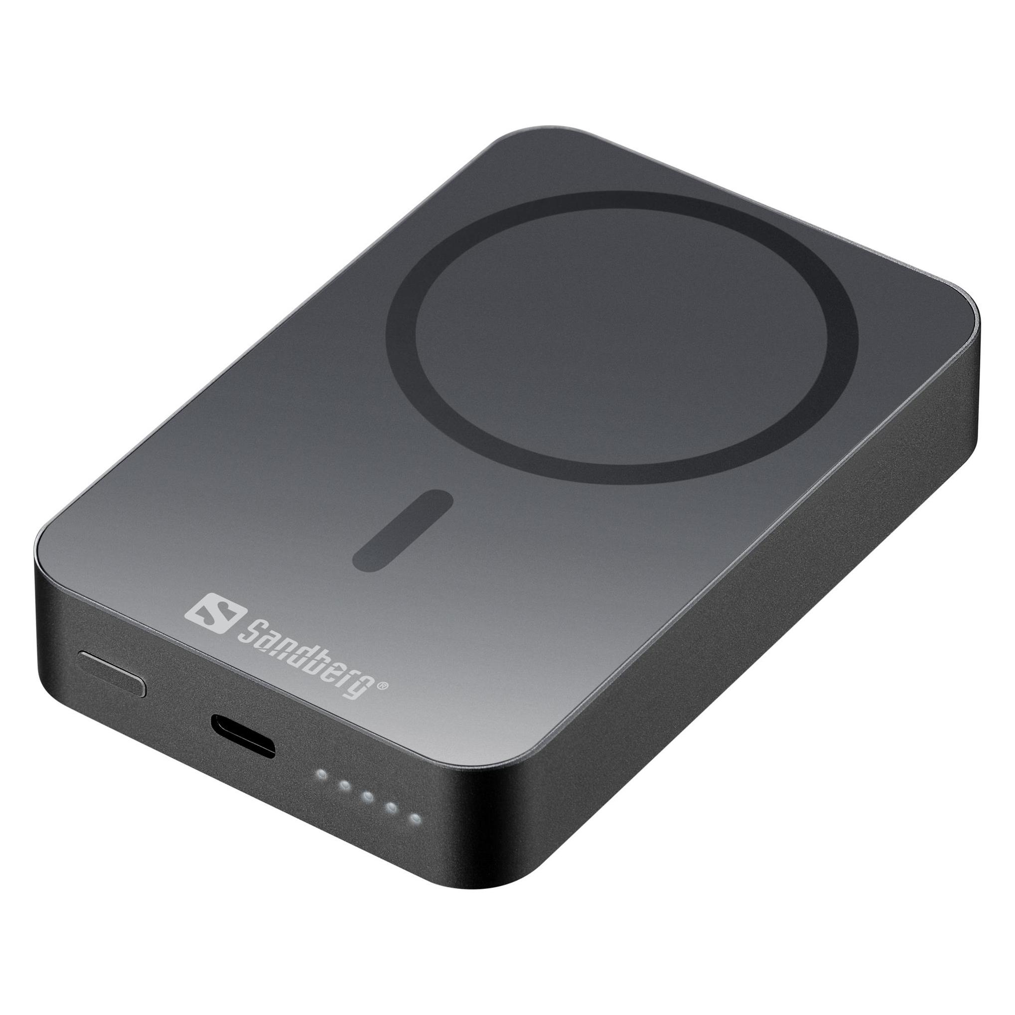 Sandberg Mag Wireless Powerbank 10000 ALU (10000 mAh, 20 W, 37 Wh) (420-97)