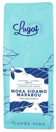Cafés Lugat - Äthiopien - Moka Sidamo Marabou - Gemahlener Kaffee 250 G - MaxiCoffee