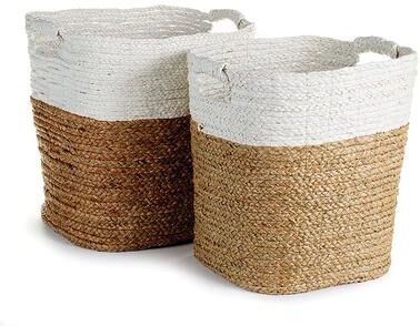 Porch & Petal Madura Rectangular Baskets, Set Of 2