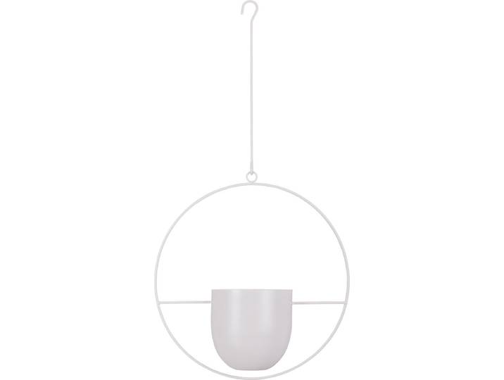 QUVIO Hangende Bloempot – Bloempot voor binnen – Bloempotten – Bloempot binnen- Bloempot – Hangbloempotten binnen – Hang bloempot – Bloempot hangend – Bloempot grijs – Hangende bloempot lichtgrijs – Metaal – Lichtgrijs