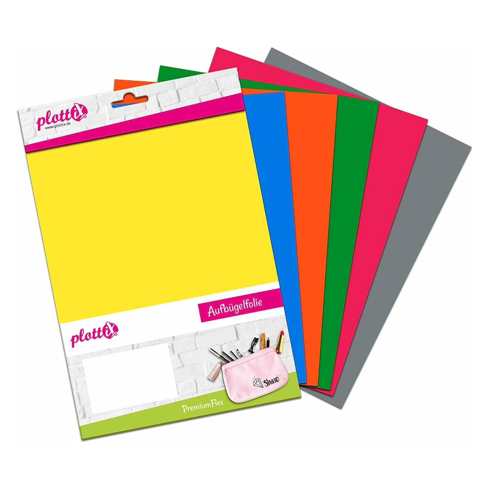 PlottiX PremiumFlex 20cm x 30cm Bundle 2 (6 Folien) (0767523755908)