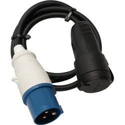 CEE-ADAPTER 1-S - CEE-Stecker auf Schutzkontakt-Kuppl. 230V/16A