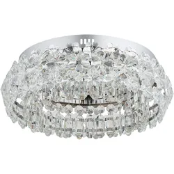 Globo, Deckenleuchte, Diann LED Deckenleuchte 40W Neutralweiss Verchromt, Metall Ø50cm 64140D (5370 lm)