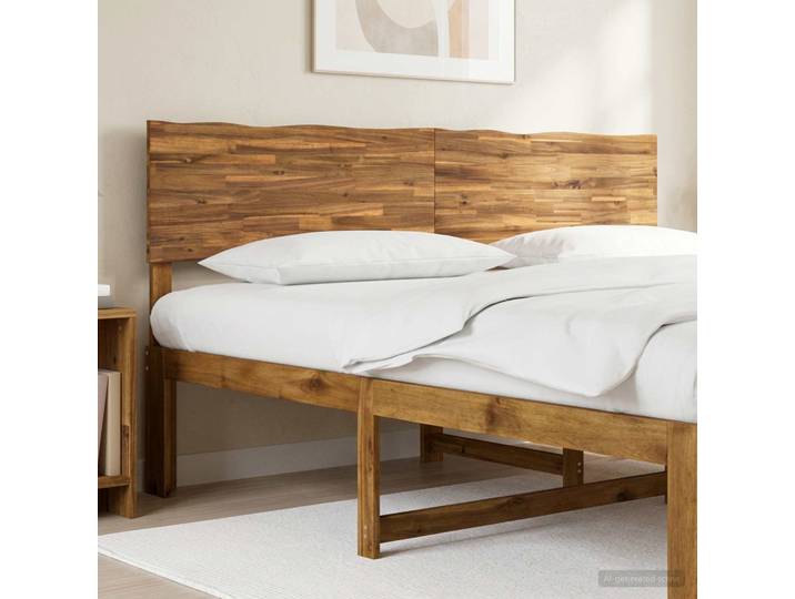 vidaXL Kopfteil mit Live Edge ROSTOCK Natur 180 cm Massivholz Akazie