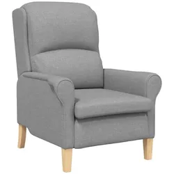 vidaXL Sessel Hellgrau 76 x 94 x 102 cm Stoff