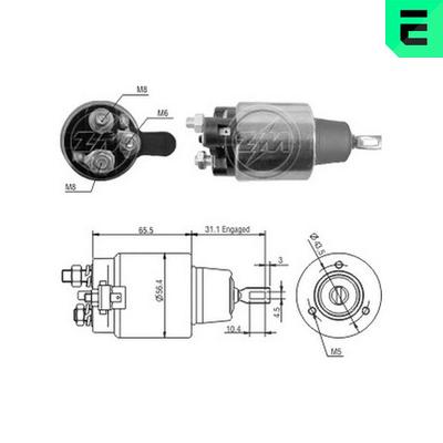 Era Magnetschalter, Starter [Hersteller-Nr. ZM1477] für Dodge, Chrysler, Plymouth