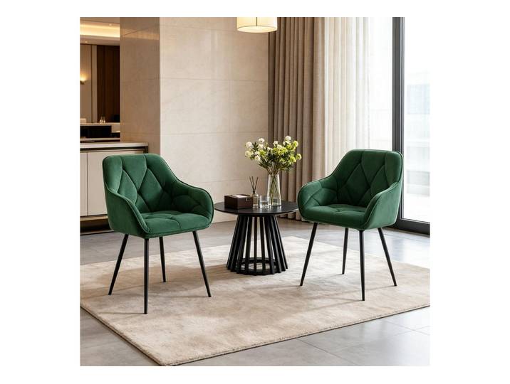 MC Star Stuhl Chic Esszimmerstühle,Modernes Stuhl-Set mit ergonomischer Rückenlehne (Komfortable Polsterstühle(nur mit 2pcs Esszimmerstühle)