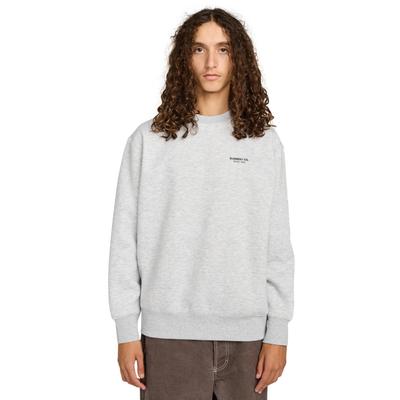 Sweatshirt ELEMENT "Element Co", Herren, Gr. L, grau (mid grau heather), Obermaterial: 85% Polyester, 15% Baumwolle., Sweatshirts Sweatshirt
