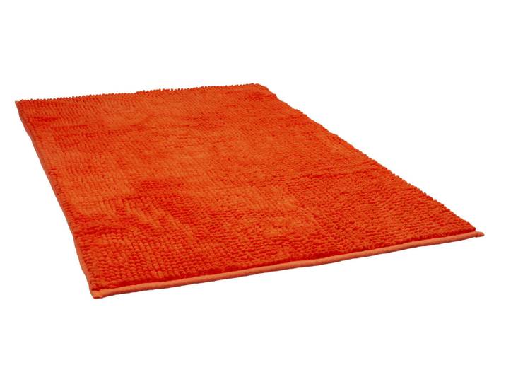 Badteppich Chenille Orange 60 × 90 cm