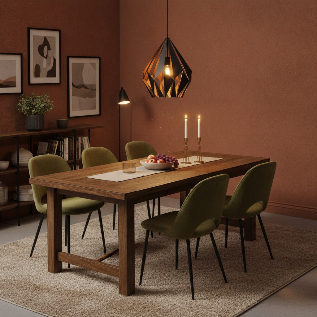 Eglo Carlton 1 Hanglamp zwart en koper met ronde metalen kap, Diameter: 38 cm