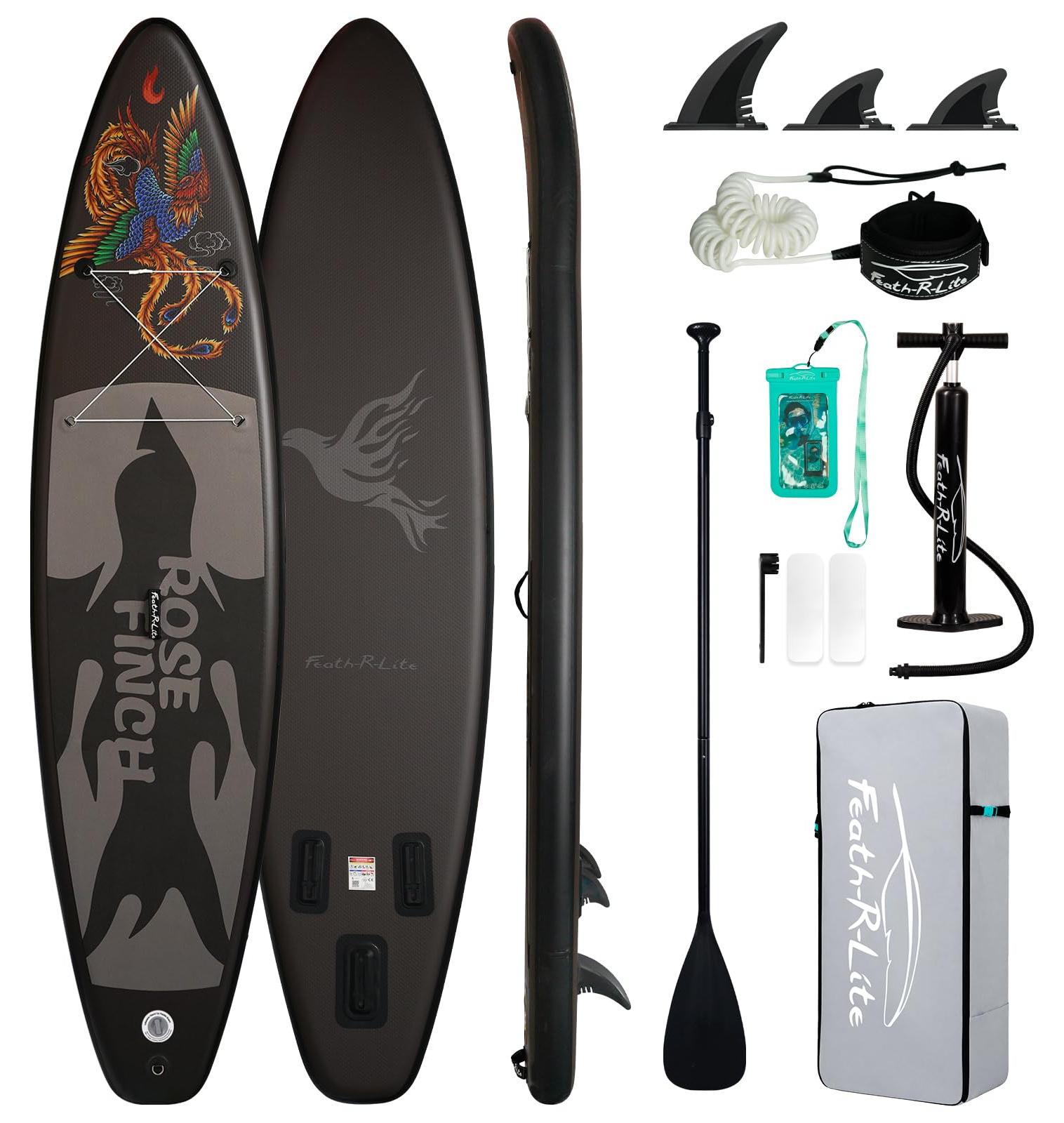 Aufblasbares SUP-Board, 11 Fuß Länge - 335 cm Länge - 82 cm Breite - 15 cm Dicke - PVC-Material - Allround-SUP-Board