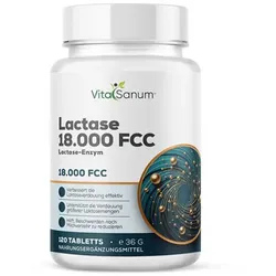 VitaSanum® Lactase 18.000 FCC – Lactase-Enzym – 1 Tablette Tagesportion